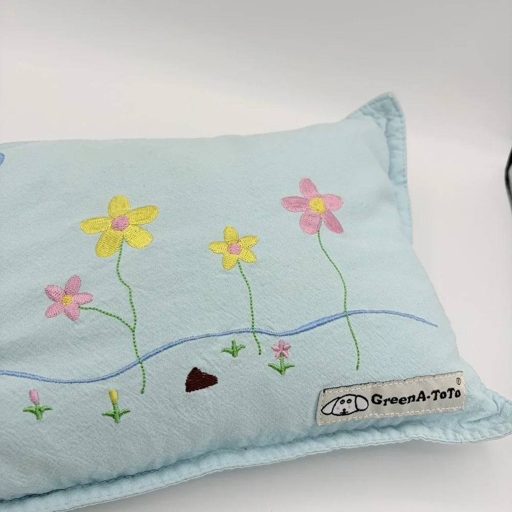 Green A Toto Organic Kids Baby Nursery Buckwheat Pillow - Japanesesize 15x8‎